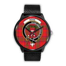 Load image into Gallery viewer, Ross Modern Clans ,Rose Gold Metal Mesh watch, leather steel watch, tartan watch, tartan watches, clan watch, scotland watch, merry christmas, cyber Monday, halloween, black Friday