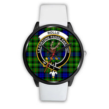 Load image into Gallery viewer, Rollo Clans ,Silver Metal Mesh watch, leather steel watch, tartan watch, tartan watches, clan watch, scotland watch, merry christmas, cyber Monday, halloween, black Friday