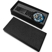Load image into Gallery viewer, Roberton Clans ,White Leather watch, leather steel watch, tartan watch, tartan watches, clan watch, scotland watch, merry christmas, cyber Monday, halloween, black Friday
