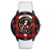 Load image into Gallery viewer, Riddell Clans ,Silver Metal Mesh watch, leather steel watch, tartan watch, tartan watches, clan watch, scotland watch, merry christmas, cyber Monday, halloween, black Friday