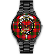 Load image into Gallery viewer, Rattray Modern Clans ,Black Metal Link watch, leather steel watch, tartan watch, tartan watches, clan watch, scotland watch, merry christmas, cyber Monday, halloween, black Friday