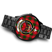 Load image into Gallery viewer, Rattray Modern Clans ,Brown Leather watch, leather steel watch, tartan watch, tartan watches, clan watch, scotland watch, merry christmas, cyber Monday, halloween, black Friday