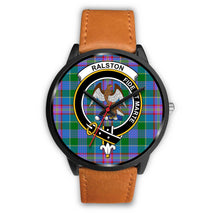 Load image into Gallery viewer, Ralston Clans ,Pink Leather watch, leather steel watch, tartan watch, tartan watches, clan watch, scotland watch, merry christmas, cyber Monday, halloween, black Friday