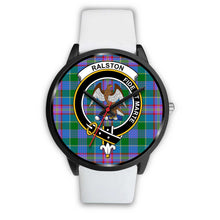 Load image into Gallery viewer, Ralston Clans ,Silver Metal Mesh watch, leather steel watch, tartan watch, tartan watches, clan watch, scotland watch, merry christmas, cyber Monday, halloween, black Friday