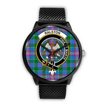 Load image into Gallery viewer, Ralston Clans ,Rose Gold Metal Mesh watch, leather steel watch, tartan watch, tartan watches, clan watch, scotland watch, merry christmas, cyber Monday, halloween, black Friday