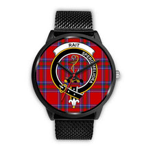 Load image into Gallery viewer, Rait Clans ,Rose Gold Metal Mesh watch, leather steel watch, tartan watch, tartan watches, clan watch, scotland watch, merry christmas, cyber Monday, halloween, black Friday