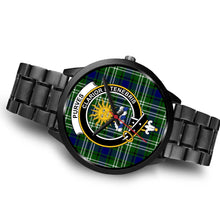 Load image into Gallery viewer, Purves Clans ,Brown Leather watch, leather steel watch, tartan watch, tartan watches, clan watch, scotland watch, merry christmas, cyber Monday, halloween, black Friday