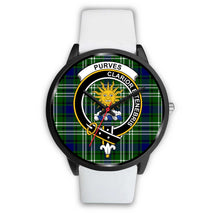 Load image into Gallery viewer, Purves Clans ,Silver Metal Mesh watch, leather steel watch, tartan watch, tartan watches, clan watch, scotland watch, merry christmas, cyber Monday, halloween, black Friday