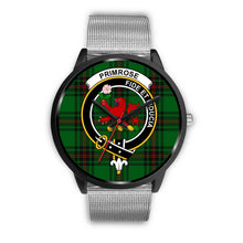 Load image into Gallery viewer, Primrose Clans ,Rose Gold Metal Link watch, leather steel watch, tartan watch, tartan watches, clan watch, scotland watch, merry christmas, cyber Monday, halloween, black Friday
