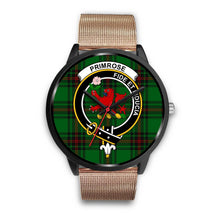 Load image into Gallery viewer, Primrose Clans ,Brown Leather watch, leather steel watch, tartan watch, tartan watches, clan watch, scotland watch, merry christmas, cyber Monday, halloween, black Friday