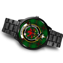 Load image into Gallery viewer, Primrose Clans ,Brown Leather watch, leather steel watch, tartan watch, tartan watches, clan watch, scotland watch, merry christmas, cyber Monday, halloween, black Friday