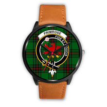 Load image into Gallery viewer, Primrose Clans ,Pink Leather watch, leather steel watch, tartan watch, tartan watches, clan watch, scotland watch, merry christmas, cyber Monday, halloween, black Friday