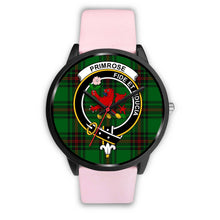Load image into Gallery viewer, Primrose Clans ,Silver Metal Link watch, leather steel watch, tartan watch, tartan watches, clan watch, scotland watch, merry christmas, cyber Monday, halloween, black Friday