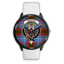 Load image into Gallery viewer, Preston Clans ,Silver Metal Mesh watch, leather steel watch, tartan watch, tartan watches, clan watch, scotland watch, merry christmas, cyber Monday, halloween, black Friday