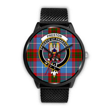 Load image into Gallery viewer, Preston Clans ,Rose Gold Metal Mesh watch, leather steel watch, tartan watch, tartan watches, clan watch, scotland watch, merry christmas, cyber Monday, halloween, black Friday