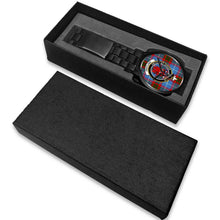 Load image into Gallery viewer, Pentland Clans ,White Leather watch, leather steel watch, tartan watch, tartan watches, clan watch, scotland watch, merry christmas, cyber Monday, halloween, black Friday