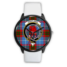 Load image into Gallery viewer, Pentland Clans ,Silver Metal Mesh watch, leather steel watch, tartan watch, tartan watches, clan watch, scotland watch, merry christmas, cyber Monday, halloween, black Friday