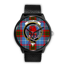 Load image into Gallery viewer, Pentland Clans ,Rose Gold Metal Mesh watch, leather steel watch, tartan watch, tartan watches, clan watch, scotland watch, merry christmas, cyber Monday, halloween, black Friday