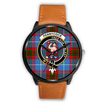 Load image into Gallery viewer, Pennycook Clans ,Pink Leather watch, leather steel watch, tartan watch, tartan watches, clan watch, scotland watch, merry christmas, cyber Monday, halloween, black Friday