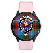 Load image into Gallery viewer, Pennycook Clans ,Silver Metal Link watch, leather steel watch, tartan watch, tartan watches, clan watch, scotland watch, merry christmas, cyber Monday, halloween, black Friday
