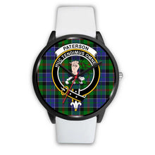 Load image into Gallery viewer, Paterson Clans ,Silver Metal Mesh watch, leather steel watch, tartan watch, tartan watches, clan watch, scotland watch, merry christmas, cyber Monday, halloween, black Friday