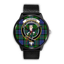 Load image into Gallery viewer, Paterson Clans ,Rose Gold Metal Mesh watch, leather steel watch, tartan watch, tartan watches, clan watch, scotland watch, merry christmas, cyber Monday, halloween, black Friday