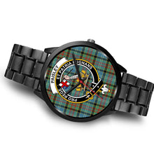 Load image into Gallery viewer, Paisley District Clans ,Brown Leather watch, leather steel watch, tartan watch, tartan watches, clan watch, scotland watch, merry christmas, cyber Monday, halloween, black Friday