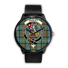 Load image into Gallery viewer, Paisley District Clans ,Rose Gold Metal Mesh watch, leather steel watch, tartan watch, tartan watches, clan watch, scotland watch, merry christmas, cyber Monday, halloween, black Friday