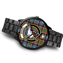 Load image into Gallery viewer, Norvel Clans ,Brown Leather watch, leather steel watch, tartan watch, tartan watches, clan watch, scotland watch, merry christmas, cyber Monday, halloween, black Friday