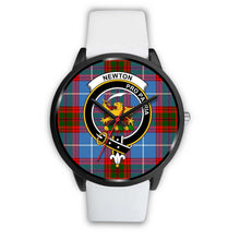 Load image into Gallery viewer, Newton Clans ,Silver Metal Mesh watch, leather steel watch, tartan watch, tartan watches, clan watch, scotland watch, merry christmas, cyber Monday, halloween, black Friday