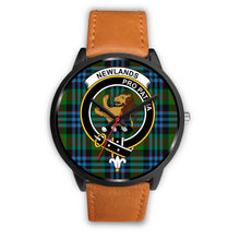 Load image into Gallery viewer, Newlands Clans ,Pink Leather watch, leather steel watch, tartan watch, tartan watches, clan watch, scotland watch, merry christmas, cyber Monday, halloween, black Friday