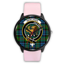 Load image into Gallery viewer, Newlands Clans ,Silver Metal Link watch, leather steel watch, tartan watch, tartan watches, clan watch, scotland watch, merry christmas, cyber Monday, halloween, black Friday