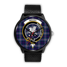 Load image into Gallery viewer, Nevoy Clans ,Rose Gold Metal Mesh watch, leather steel watch, tartan watch, tartan watches, clan watch, scotland watch, merry christmas, cyber Monday, halloween, black Friday