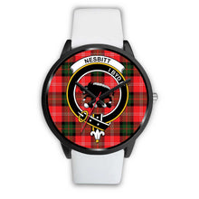 Load image into Gallery viewer, Nesbitt Modern Clans ,Silver Metal Mesh watch, leather steel watch, tartan watch, tartan watches, clan watch, scotland watch, merry christmas, cyber Monday, halloween, black Friday