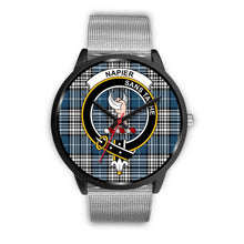Load image into Gallery viewer, Napier Modern Clans ,Rose Gold Metal Link watch, leather steel watch, tartan watch, tartan watches, clan watch, scotland watch, merry christmas, cyber Monday, halloween, black Friday
