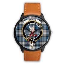 Load image into Gallery viewer, Napier Modern Clans ,Pink Leather watch, leather steel watch, tartan watch, tartan watches, clan watch, scotland watch, merry christmas, cyber Monday, halloween, black Friday