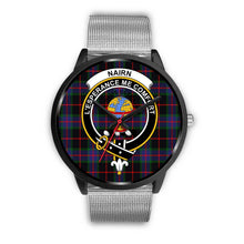 Load image into Gallery viewer, Nairn Clans ,Rose Gold Metal Link watch, leather steel watch, tartan watch, tartan watches, clan watch, scotland watch, merry christmas, cyber Monday, halloween, black Friday
