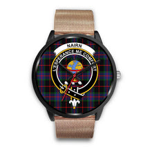Load image into Gallery viewer, Nairn Clans ,Brown Leather watch, leather steel watch, tartan watch, tartan watches, clan watch, scotland watch, merry christmas, cyber Monday, halloween, black Friday