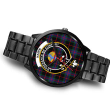 Load image into Gallery viewer, Nairn Clans ,Brown Leather watch, leather steel watch, tartan watch, tartan watches, clan watch, scotland watch, merry christmas, cyber Monday, halloween, black Friday