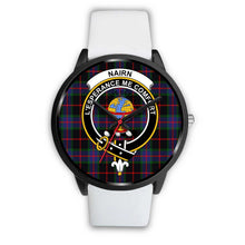 Load image into Gallery viewer, Nairn Clans ,Silver Metal Mesh watch, leather steel watch, tartan watch, tartan watches, clan watch, scotland watch, merry christmas, cyber Monday, halloween, black Friday