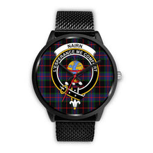 Load image into Gallery viewer, Nairn Clans ,Rose Gold Metal Mesh watch, leather steel watch, tartan watch, tartan watches, clan watch, scotland watch, merry christmas, cyber Monday, halloween, black Friday