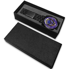 Load image into Gallery viewer, Ochterlony Clans ,White Leather watch, leather steel watch, tartan watch, tartan watches, clan watch, scotland watch, merry christmas, cyber Monday, halloween, black Friday