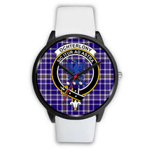 Load image into Gallery viewer, Ochterlony Clans ,Silver Metal Mesh watch, leather steel watch, tartan watch, tartan watches, clan watch, scotland watch, merry christmas, cyber Monday, halloween, black Friday