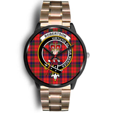Load image into Gallery viewer, Robertson Modern Clan Badge Tartan Black Watch
