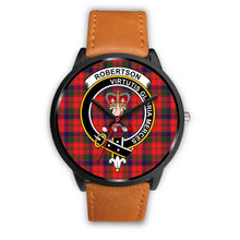 Load image into Gallery viewer, Robertson Modern Clan Badge Tartan Black Watch