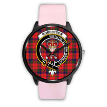 Load image into Gallery viewer, Robertson Modern Clan Badge Tartan Black Watch