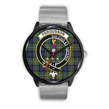 Load image into Gallery viewer, Fergusson Modern Clan Badge Tartan Black Watch