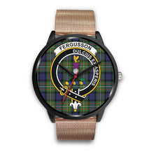 Load image into Gallery viewer, Fergusson Modern Clan Badge Tartan Black Watch