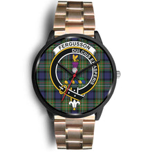 Load image into Gallery viewer, Fergusson Modern Clan Badge Tartan Black Watch