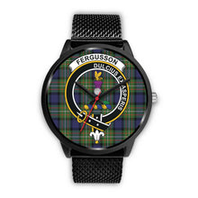 Load image into Gallery viewer, Fergusson Modern Clan Badge Tartan Black Watch
